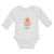 Long Sleeve Bodysuit Baby Candy Corn Cutie with Smiling Face and Stars Cotton - Cute Rascals