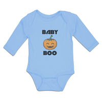 Long Sleeve Bodysuit Baby Baby Boo Halloween Pumpkin Smile Boy & Girl Clothes - Cute Rascals