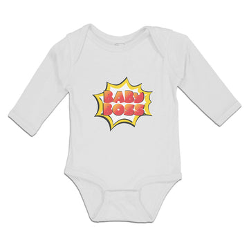 Long Sleeve Bodysuit Baby Baby Boss Bubble Pop Boy & Girl Clothes Cotton