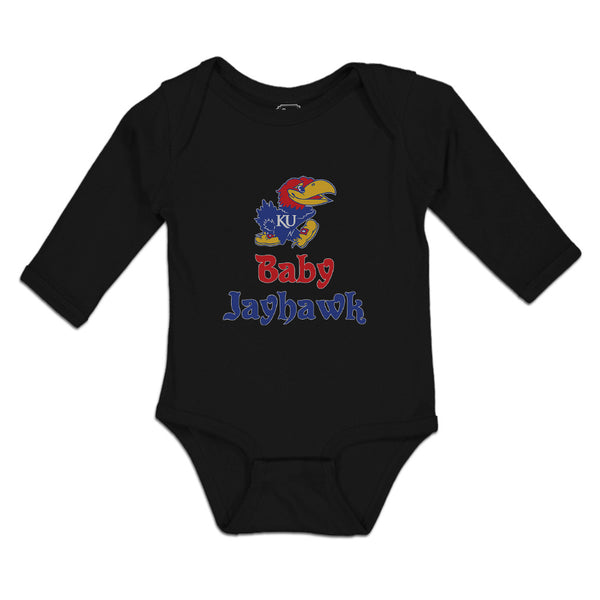 Long Sleeve Bodysuit Baby Baby Kansas Jayhawk Eagle Costume Sport Shoe Cotton - Cute Rascals