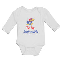 Long Sleeve Bodysuit Baby Baby Kansas Jayhawk Eagle Costume Sport Shoe Cotton - Cute Rascals