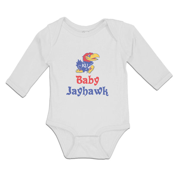 Long Sleeve Bodysuit Baby Baby Kansas Jayhawk Eagle Costume Sport Shoe Cotton - Cute Rascals