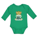 Long Sleeve Bodysuit Baby Cute Little Baby Tiger Sitting Boy & Girl Clothes - Cute Rascals