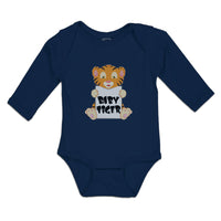 Long Sleeve Bodysuit Baby Cute Little Baby Tiger Sitting Boy & Girl Clothes - Cute Rascals