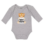 Long Sleeve Bodysuit Baby Cute Little Baby Tiger Sitting Boy & Girl Clothes - Cute Rascals