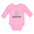 Long Sleeve Bodysuit Baby Sitting Cute Baby Brontosaurus Dinosaur Cotton