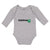 Long Sleeve Bodysuit Baby Grunge Clover Shamrock Leaf St. Patricks Cotton - Cute Rascals