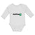 Long Sleeve Bodysuit Baby Grunge Clover Shamrock Leaf St. Patricks Cotton - Cute Rascals