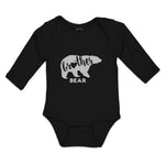 Long Sleeve Bodysuit Baby Brother Bear Silhouette Wild Animal Boy & Girl Clothes - Cute Rascals