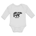 Long Sleeve Bodysuit Baby Brother Bear Silhouette Wild Animal Boy & Girl Clothes