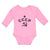 Long Sleeve Bodysuit Baby C.C.C.P Symbol Hammer Sickle and Silhouette Star - Cute Rascals