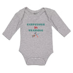 Long Sleeve Bodysuit Baby Carpenterer in Training with Tools Boy & Girl Clothes - Cute Rascals