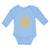 Long Sleeve Bodysuit Baby C.C.C.P Symbol Hammer Sickle and Yellow Star Cotton - Cute Rascals