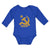Long Sleeve Bodysuit Baby C.C.C.P Symbol Hammer Sickle and Yellow Star Cotton - Cute Rascals