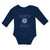 Long Sleeve Bodysuit Baby Coast Guard Auxiliary Coastie Baby Flag Cotton - Cute Rascals