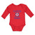 Long Sleeve Bodysuit Baby Coast Guard Auxiliary Coastie Baby Flag Cotton - Cute Rascals