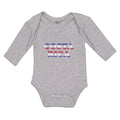 Long Sleeve Bodysuit Baby Costa Rica American Flag Usa Boy & Girl Clothes Cotton