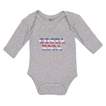 Long Sleeve Bodysuit Baby Costa Rica American Flag Usa Boy & Girl Clothes Cotton - Cute Rascals