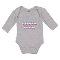 Long Sleeve Bodysuit Baby Costa Rica American Flag Usa Boy & Girl Clothes Cotton - Cute Rascals