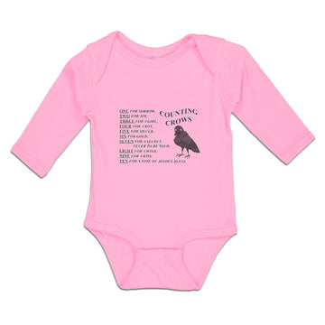 Long Sleeve Bodysuit Baby Girl, Boy, Gold, Secret, Told, Wish, Kiss, Cotton