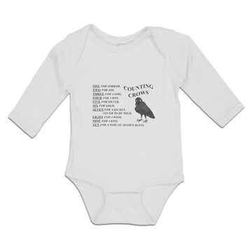 Long Sleeve Bodysuit Baby Girl, Boy, Gold, Secret, Told, Wish, Kiss, Cotton