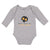 Long Sleeve Bodysuit Baby Don'T Scare Me I Poop Easily An Silhouette Skull Head - Cute Rascals