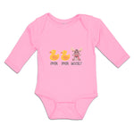 Long Sleeve Bodysuit Baby Duck Duck Moose Bird and Animal Boy & Girl Clothes - Cute Rascals