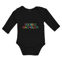Long Sleeve Bodysuit Baby Eligible Bachelor Monogram Letters Boy & Girl Clothes - Cute Rascals