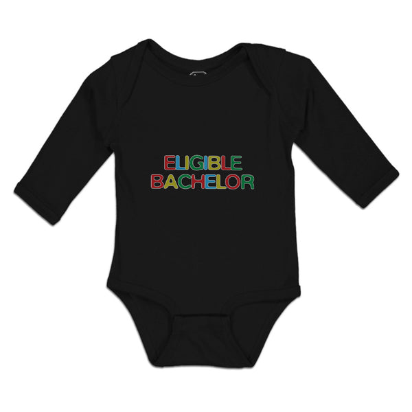Long Sleeve Bodysuit Baby Eligible Bachelor Monogram Letters Boy & Girl Clothes - Cute Rascals