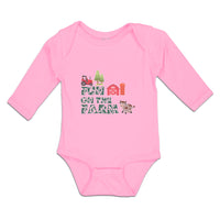 Long Sleeve Bodysuit Baby Fun Farm Barn, House, Windmill, Cow Tractor Cotton - Cute Rascals