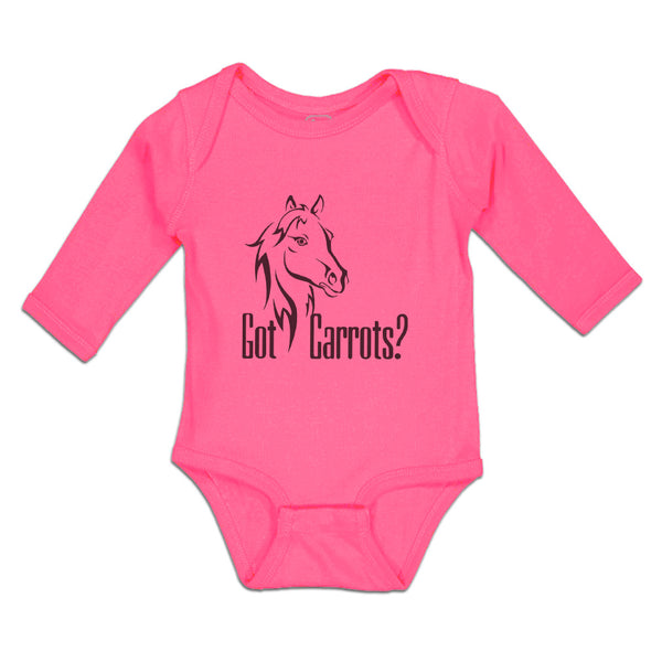 Pony Got An Carrots Funny Horse Animal Head