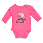 Long Sleeve Bodysuit Baby I Am 1 of His Lambs Bushy Fur for Livestock Cotton - Cute Rascals