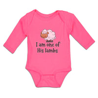 Long Sleeve Bodysuit Baby I Am 1 of His Lambs Bushy Fur for Livestock Cotton - Cute Rascals