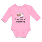 Long Sleeve Bodysuit Baby I Am 1 of His Lambs Bushy Fur for Livestock Cotton - Cute Rascals