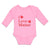 Long Sleeve Bodysuit Baby I Love Maine with Red Hearts Boy & Girl Clothes Cotton