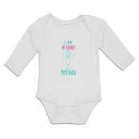 Long Sleeve Bodysuit Baby I Love My Nanny This Much Boy & Girl Clothes Cotton