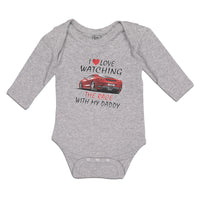I Love Watching The Race with My Daddy Car Racing