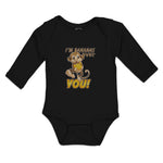 Long Sleeve Bodysuit Baby I'M Bananas over You! Boy & Girl Clothes Cotton