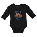 Long Sleeve Bodysuit Baby Mommy, You'Re Fired Nana's Here Burning Flame Cotton