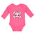 Long Sleeve Bodysuit Baby Cross Bone Skull with Bow Boy & Girl Clothes Cotton - Cute Rascals