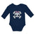 Long Sleeve Bodysuit Baby Cross Bone Skull with Bow Boy & Girl Clothes Cotton - Cute Rascals