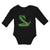 Long Sleeve Bodysuit Baby Green King Cobra Serpent Venomous Boy & Girl Clothes - Cute Rascals