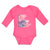 Long Sleeve Bodysuit Baby Liberty for Victory Statue of New York City Usa Cotton