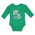 Long Sleeve Bodysuit Baby Liberty for Victory Statue of New York City Usa Cotton