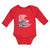 Long Sleeve Bodysuit Baby Liberty for Victory Statue of New York City Usa Cotton