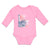 Long Sleeve Bodysuit Baby Liberty for Victory Statue of New York City Usa Cotton