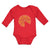 Long Sleeve Bodysuit Baby Pizza Slice with Mozzarella Cheese Boy & Girl Clothes