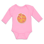 Long Sleeve Bodysuit Baby Restaurants Pizza with Delicious Taste Pepperoni Pizza