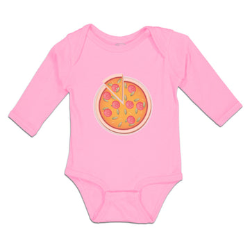 Long Sleeve Bodysuit Baby Restaurants Pizza with Delicious Taste Pepperoni Pizza