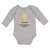 Long Sleeve Bodysuit Baby Achievement New Character Created with Gold Trophy - Cute Rascals